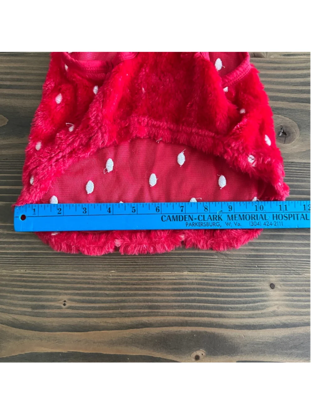 Strawberry Dog Costume Vest Pet Hoodie Size M Red Green